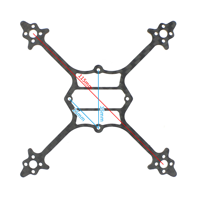 115mm Wheelbase Bottom Plate 3 - Drone Racing Gate 评论和价格